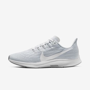 Nike Air Zoom Pegasus 36 - Női Futócipő - Fehér/Kék/Szürke/Fehér